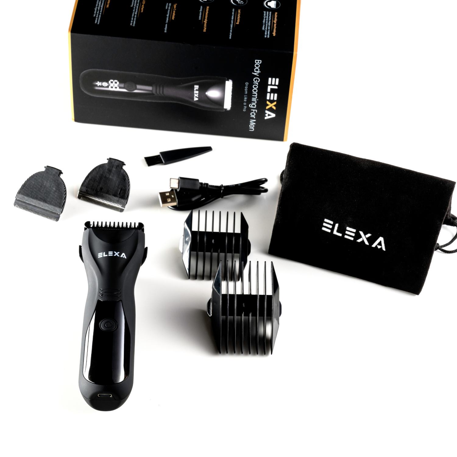 ELEXA - Body groomer voor mannen - Intieme trimmer mannen - Gentlemen shaver 1.0™